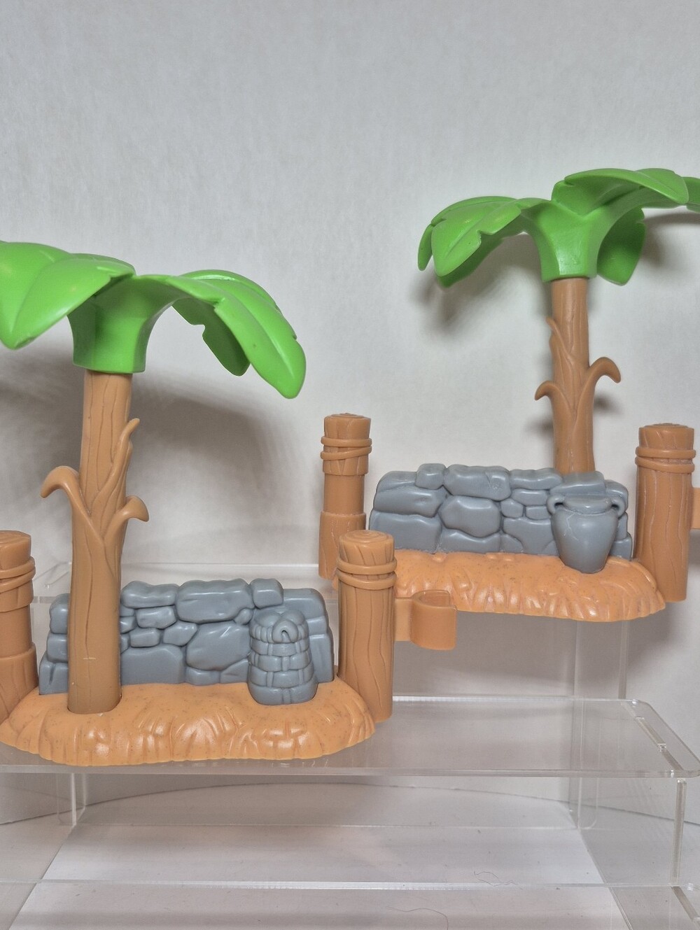 Fisher Price Little People Nativity x2 Replacement Palm Tree Stonewall Vtg 2005
